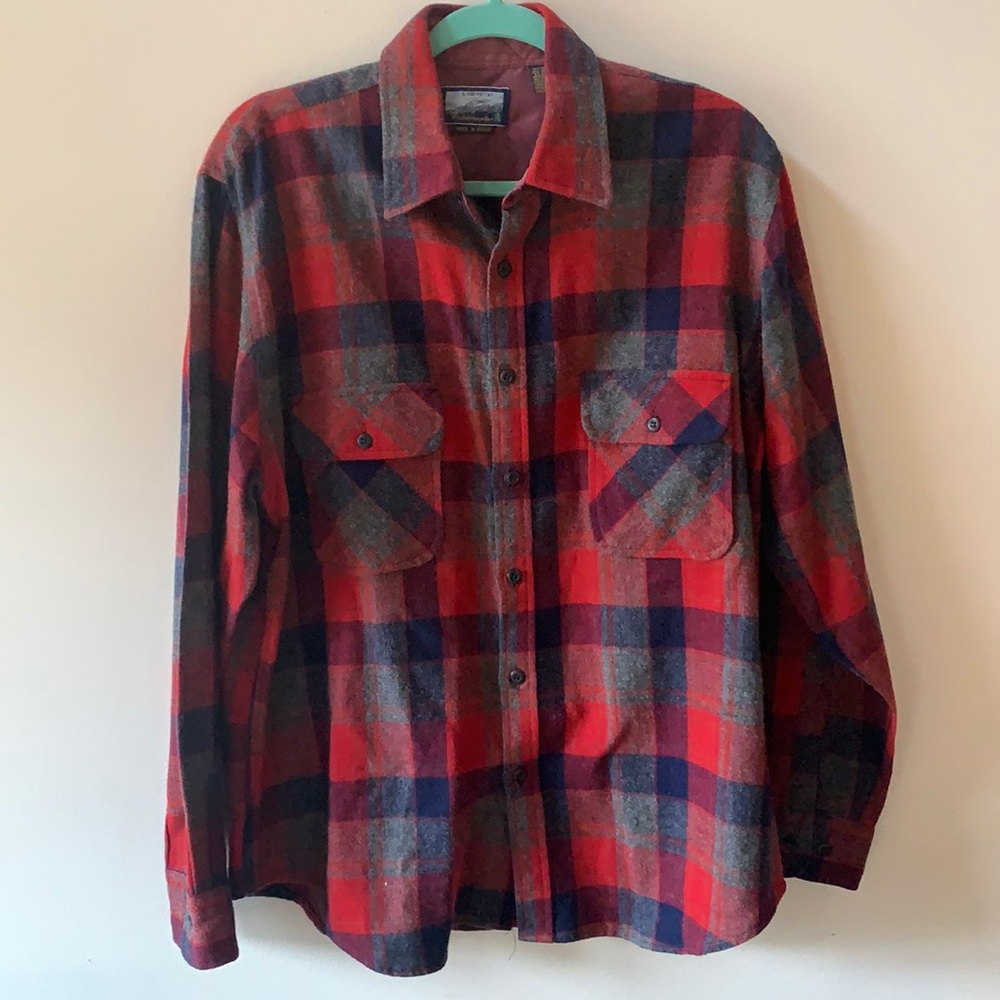 Vintage Fieldmaster Wool Blend Flannel Button Down